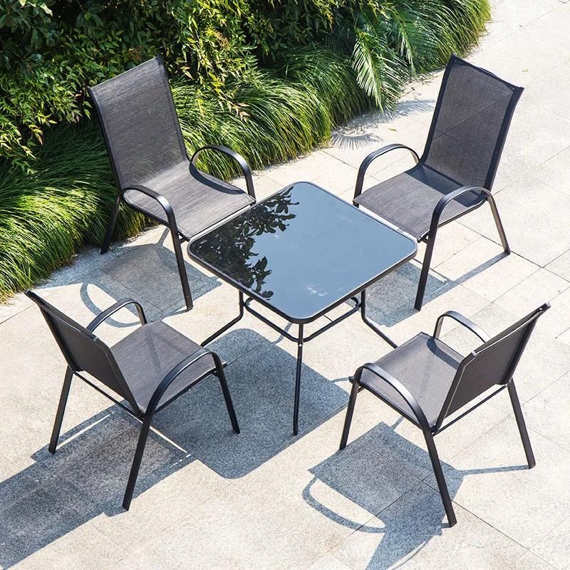 Wholesale Outdoor Single Chair with Seat and Back Palpation Teslin Mesh Taper Feet