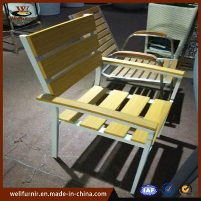 Outdoor/Indoor Waterproof Aluminum Plastic Wood Garden Hotel Chair