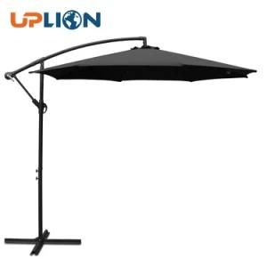 10FT Black Sun Patio Umbrella Garden Parasol Cantilever Umbrellas Outdoor