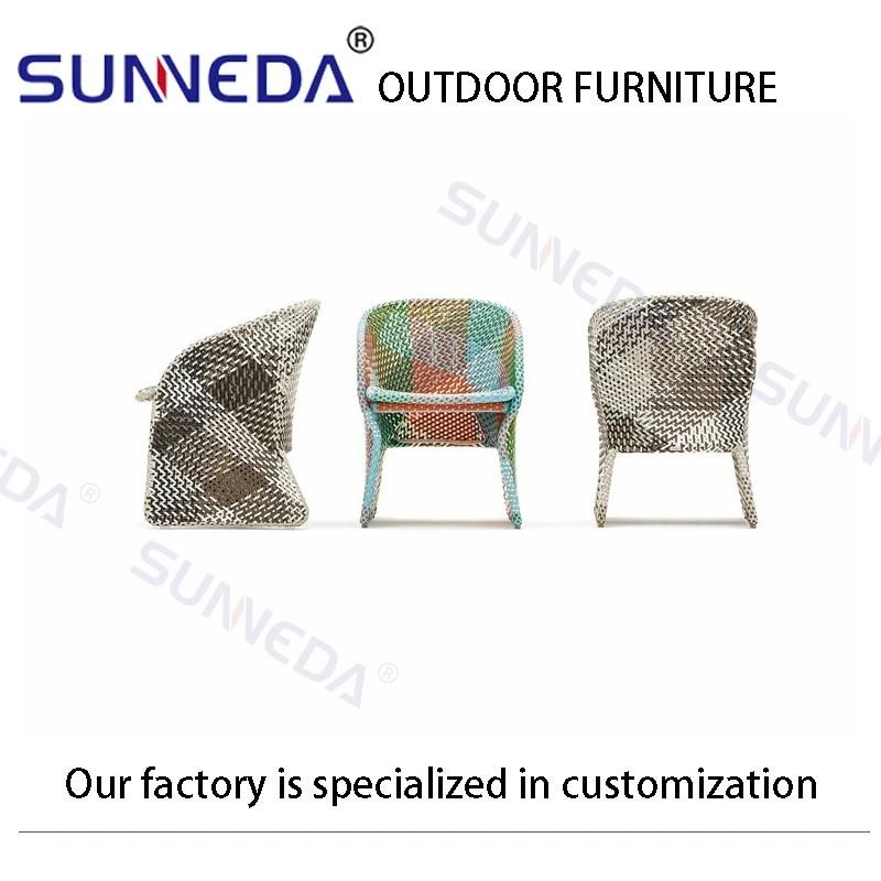 Outdoor Leisure 3-Color Modern Design UV Aluminum Full Set Furniture