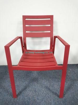 Commercial Furniture Colorful Aluminum Elegant Modern Aluminum Medium Back Cafe Restaurants Dining Garden Chair