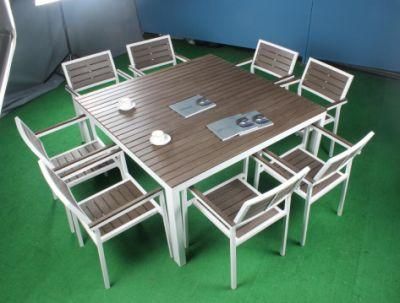 Manufacturer 9 Piece Dinner Table Set for Kitchen Restaurant Walnut Living Room Furniture