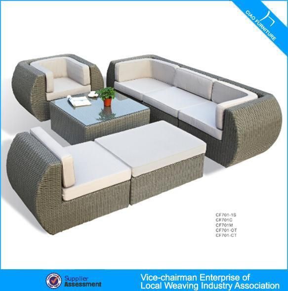 F -Outdoor Furniture Garden Furniture Rattan Sofa (CF701)
