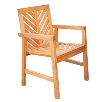 Natural Wood Garden Furniture Outdoor Hotel Patio Armchair