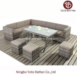 Steel Table Corner Sofa Set 903 Coffee