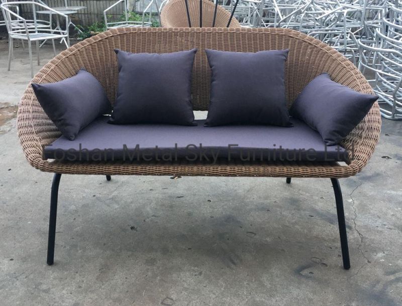 Outdoor Garden Hotel Restaurant Villa Patio Wicker Rattan Aluminum Sofa