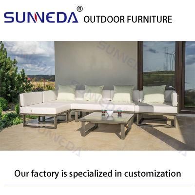 High Quality Modern Modular Lounge Patio Furniture High-End Outdoor Furniture Fabric Outdoor Sofa
