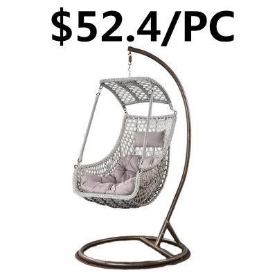 Home Patio Indoor Bird&prime;s Nest Rotary Rattan Hanging Swing Chair