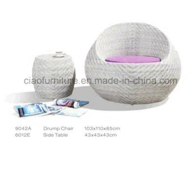2016 High Quality Garden Round Rattan Coffee Chair (6012+9042)