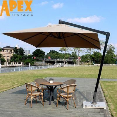 Outdoor Furniture Aluminum Frame Rattan Rope Restaurant Garden Chair Wholesale