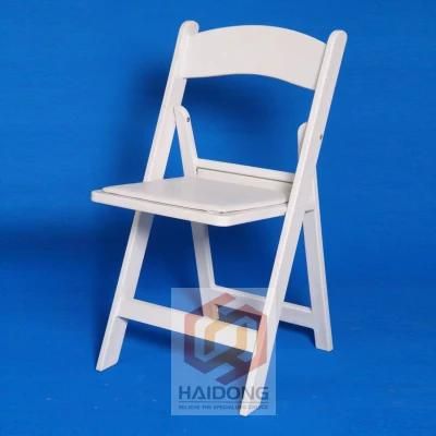 Wholesale High Quality 1000lps White Resin Padded Folding Chairs