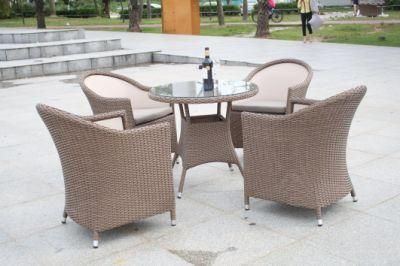 OEM Hotel Customized Metal Outdoor Dining Sets 5PC Patio Set