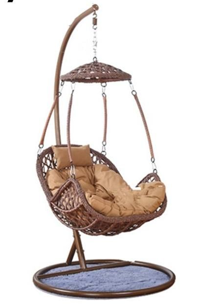 Popular Design Egg Garden Hotel Hanging Rattan Patio Swing Chair