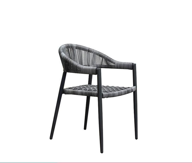 Patio Outdoor Furniture Dining Set Rope Weaving Table and Chair