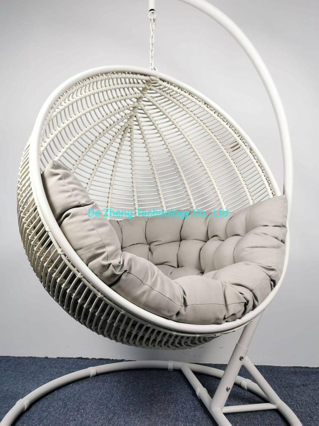 Hot Sale Luxury Design Waterproof Customized Round Shape Outdoor Rattan Swing Chair for Hotel Balcony