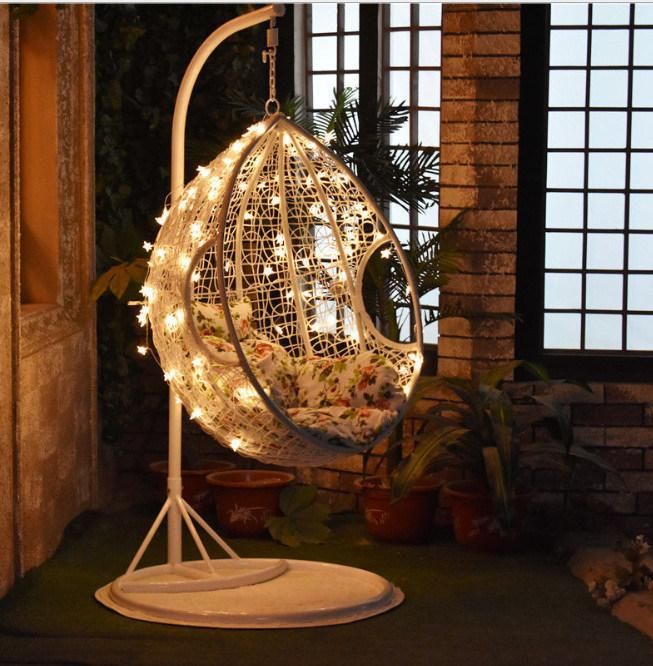 Wholesale Outdoor Wicker Rattan Egg Rocking Balcony Hanging Swing Chair