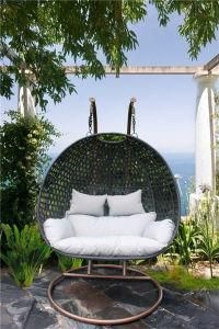 Patio Rattan Egg Shaped Swing Chair Wicker Hanging Single Seat Swing