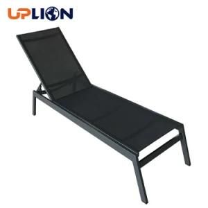 Uplion Factory Outdoor Furniture Aluminum Swimming Pool Sunbed Beach Sling Chaise Sun Lounger