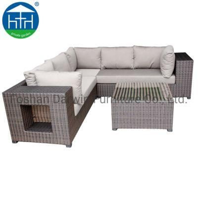 Patio Furniture Corner Sofa Leisure Living Room Sectional Rattan Sofa Set