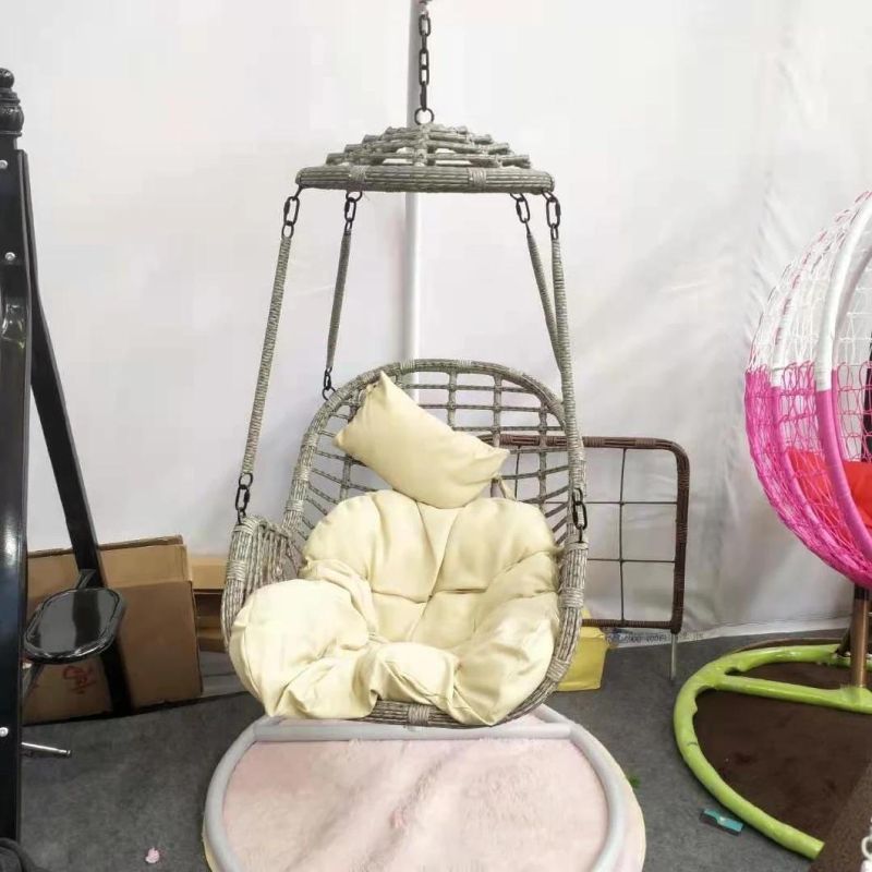 Luxury Handmade Rattan Leisure Patio Mutifunctional Modern Cushion Swing Chair