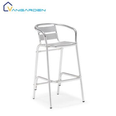 Portable Aluminum Outdoor Metal Bar Stool High Chair