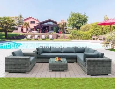 Morden Waterproof UV-Resistant Garden Livingroom Rattan Furniture Sofa Sets