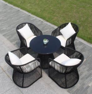 Manufacturer Tables and Chairs Outdoor Garden Leisure Furniture Coffee Shop Bar PE Rattan Dining Table and Chair Rattan Furniture