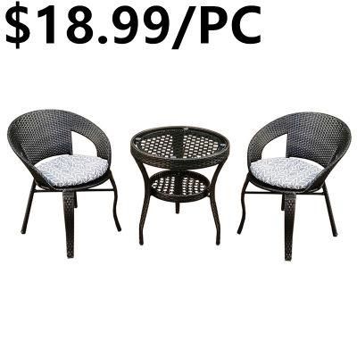 Wholesale Cheap Outdoor Furniture Garden Furniture Outdoor Table Set Rattan Chair