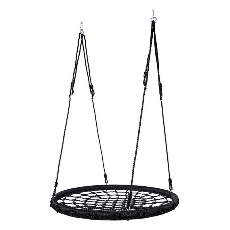 40 Inches Outdoor Safe and Durable Kids, Children Adults Backyard Garden, Spider Web Tree Swing, Hanging Platform Swing Seat Esg12713