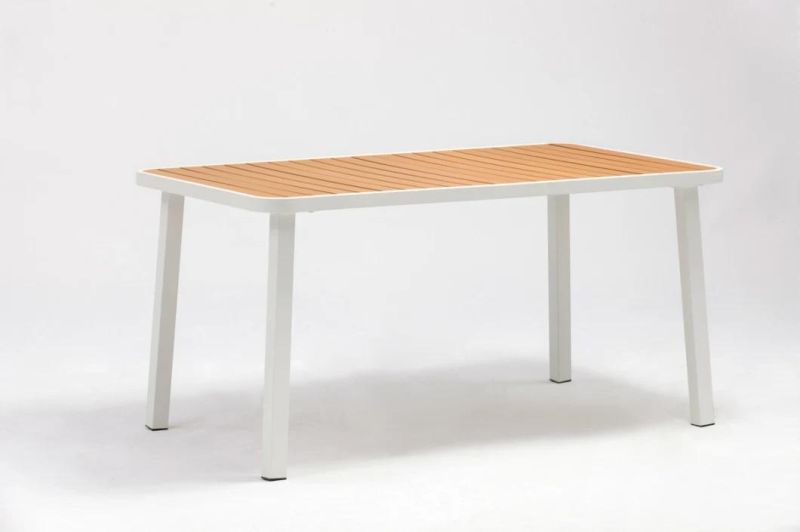 Table with Plastic Wood Perfect for Patio Garden Furniture