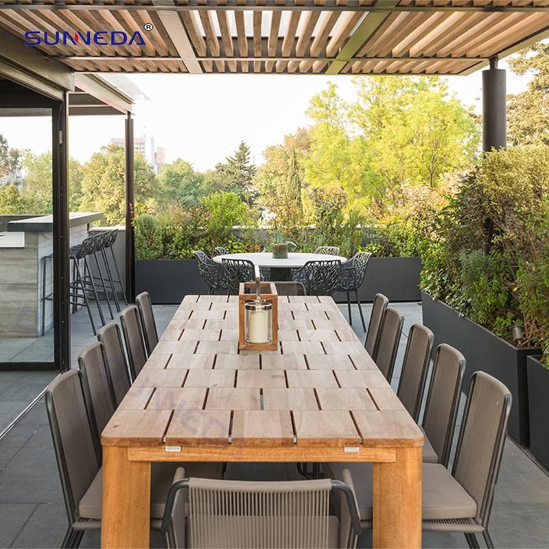 Patio Wood Garden Furniture Leisure Dining Chair Set