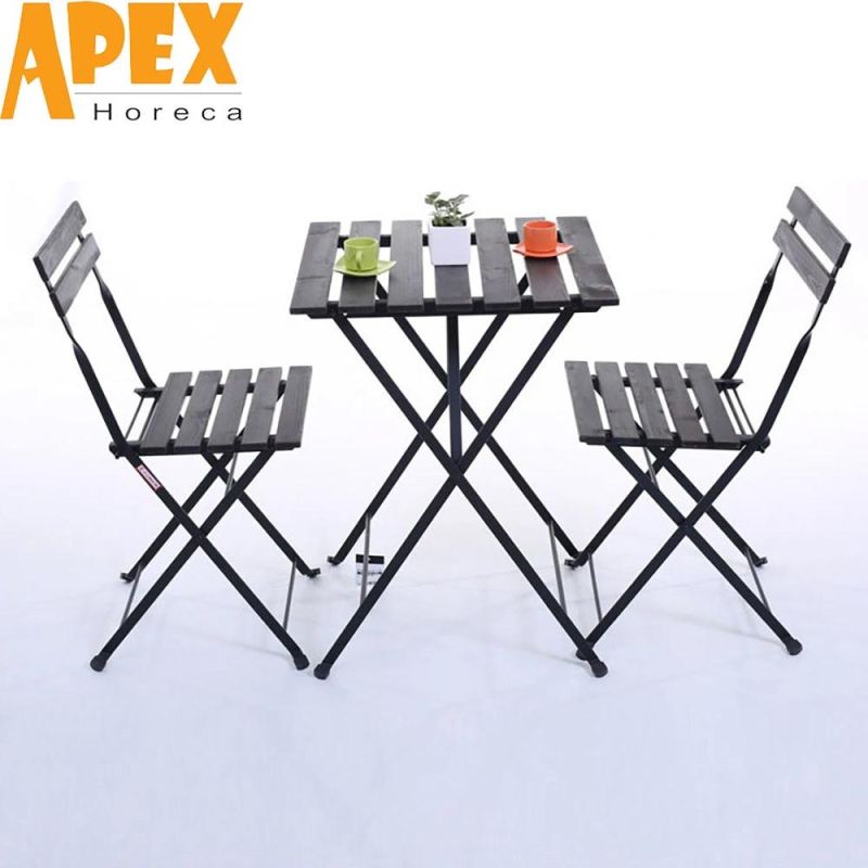 Foldable Acacia Wood Dining Room Waterproof Portable Table Chair Furniture Set