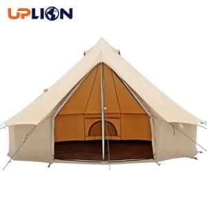 Uplion Canvas Bell Tent Waterproof 4 Season Luxury Outdoor Glamping Yurt Tent Camping Tent