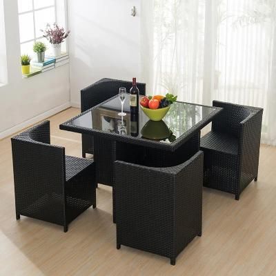 Outdoor Rattan Chair Five Piece Combination Courtyard Outdoor Household Storage