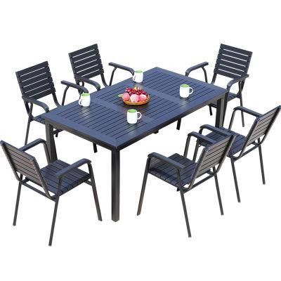 Industrial Style Cast Iron Outdoor Tables and Chairs, Farmhouse Table, Garden Furniture