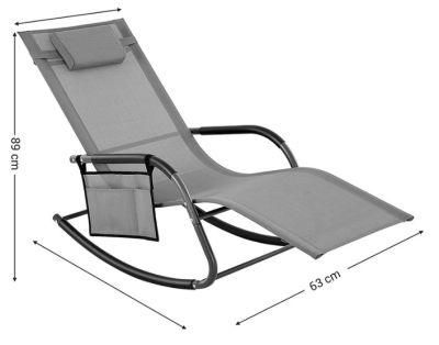 New Design Outdoor Relaxing Sun Lounge Rocking Beach Chair