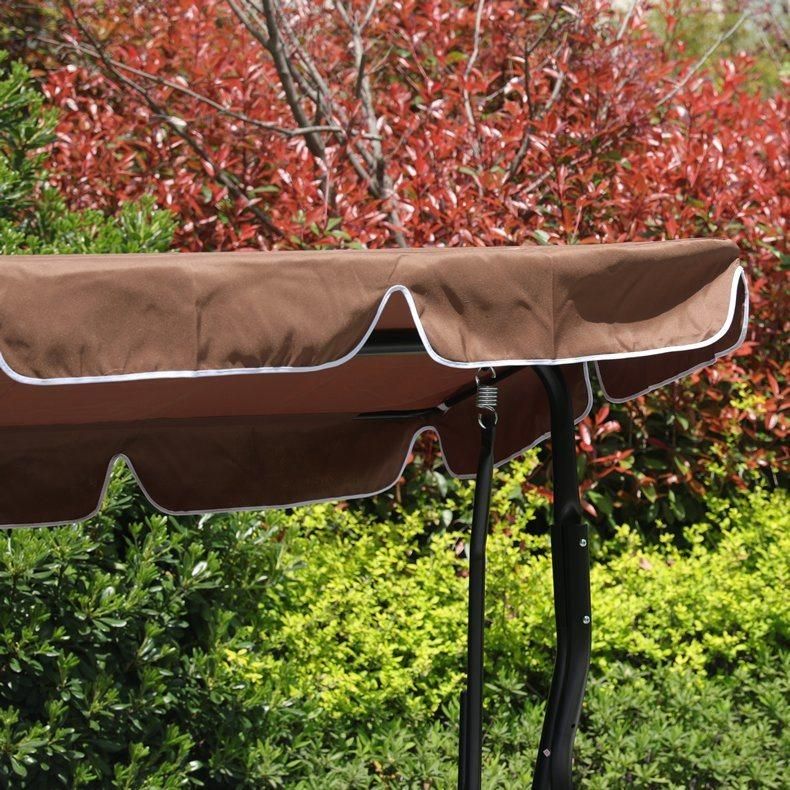 3 Seater Patio Swing Chair Hanging Rocking Chair with Canopy