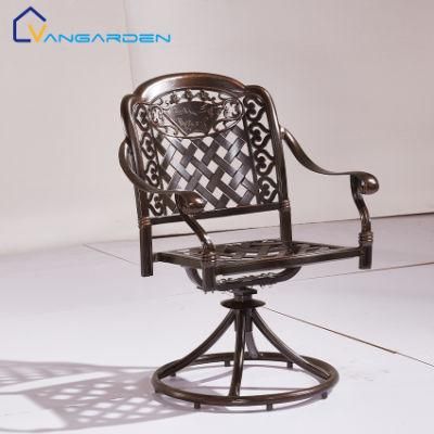 Wonderful Metal Swivel Patio Chairs Outdoor Aluminum Furniture