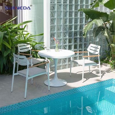 Aluminum Furniture Outdoor Furniture Garden Furniture Teak Dining Chair Set