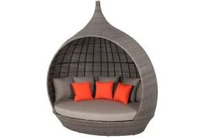 Outdoor Garden Rattan Wicker Furniture Pagoda Daybed Lounge Sofa Set