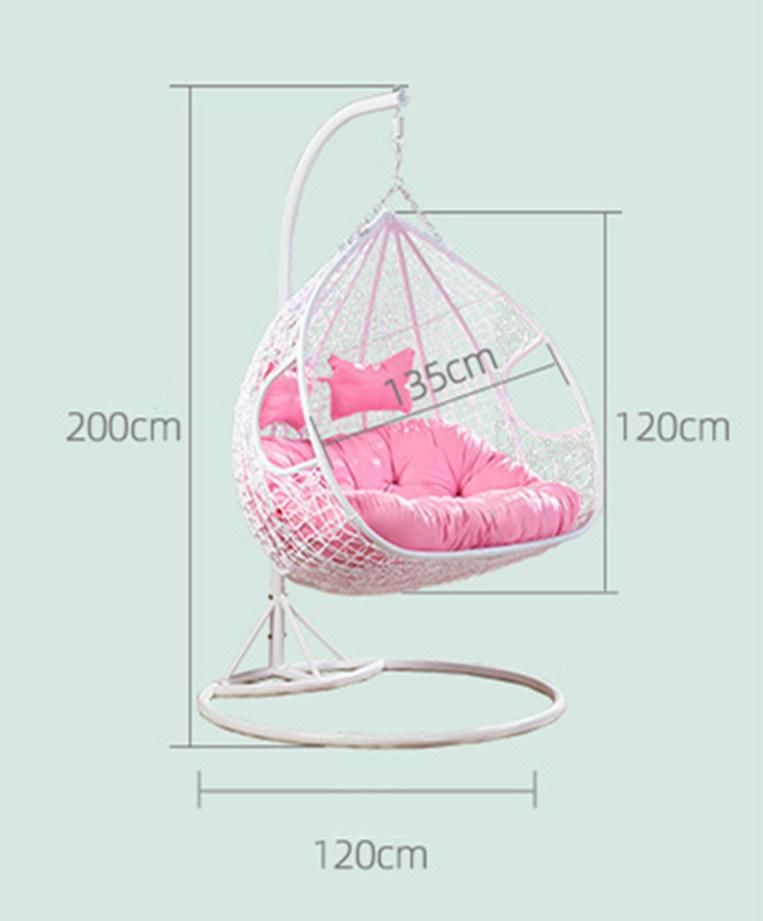 Modern Fashion Garden Outdoor Furniture Patio Rattan Padded Swing Chair