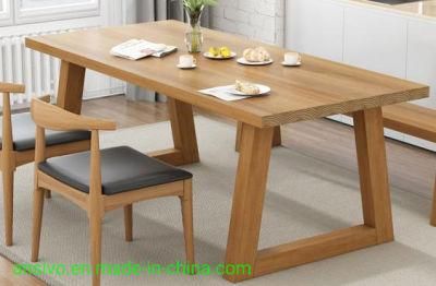 Modern Wooden Dining Table Rectangle Dining Room Home Furniture Wooden Solid Wood Table