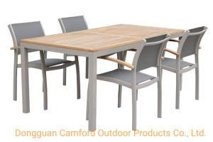 China Contemporary Table / Teak / Aluminum Base / Rectangular/Garden/Patio