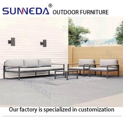 Modern Popular Luxury Outdoor Garden Aluminum Sofa Set