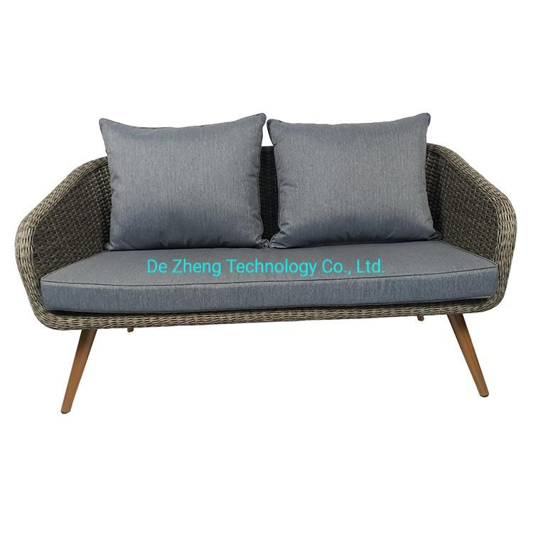 Discount Patio Furniture Garden Synthetic Wicker Outdoor Furniture Rattan Sofa Set