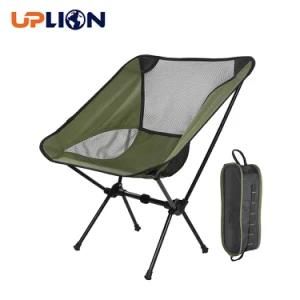 Uplion Portable Fishing Chair Outdoor Camping Beach Picnic Aluminum Collapsible Moon Chair