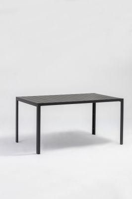 Black Poly-Wood Leisure European Style Outdoor Furniture
