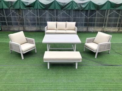 Unfolded White Darwin or OEM Sectionals on Sale 3 Seater Outdoor Sofa