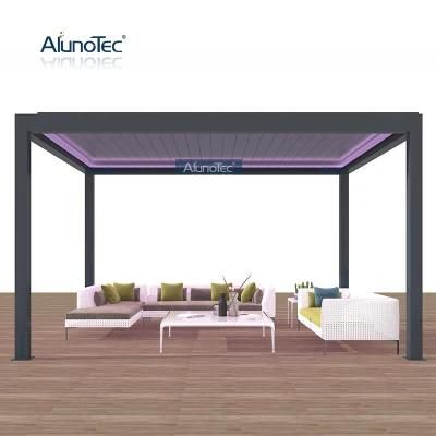 100% Waterproof Rainproof AlunoTec Solid Plywood Box Packing Economical Louvered Pergola