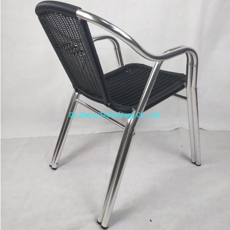 Cheap Double Tubes Wicker Chair Set Garden Rattan Chair Patio Outdoor Cheap Rattan Furniture